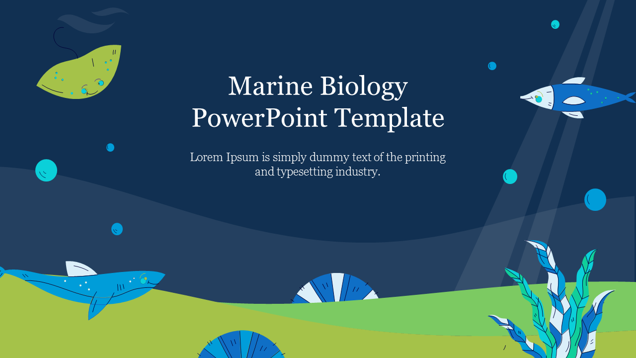Marine Biology PowerPoint Template